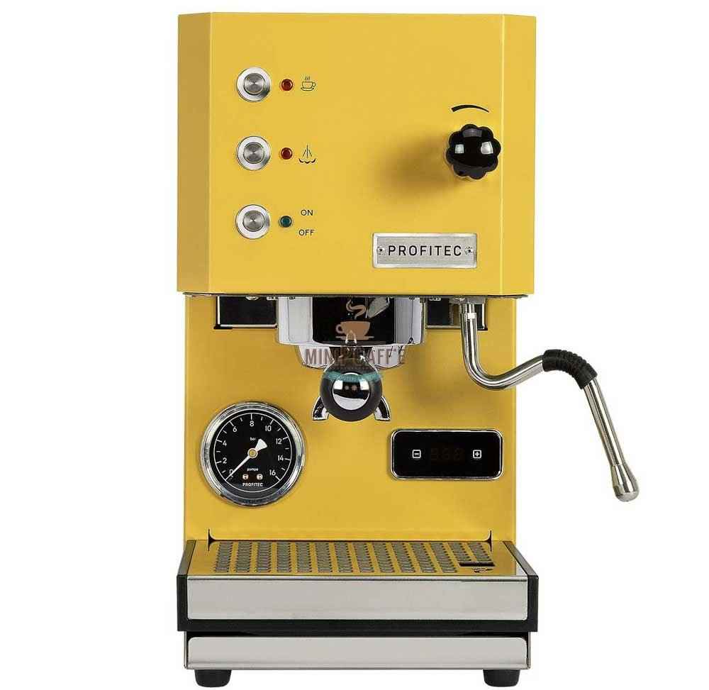 Profitec GO 2.0 espresso machine in yellow